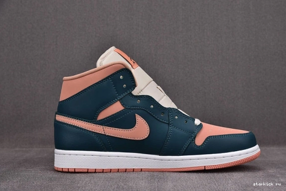 (W) BQ6472-308 Teal Green 1 Mid Jordan Dark  BQ6472-308 0410